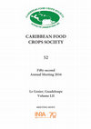 Research paper thumbnail of Land use and food security in 2050 – the agrimonde-terra scenarios analysis in Guadeloupe