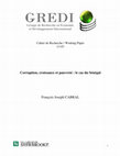 Research paper thumbnail of Corruption, croissance et pauvreté: le cas du Sénégal