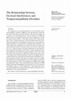 Research paper thumbnail of The Relationship between Occlusal Interferences and Temporomandibular Disorders