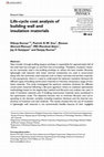 Research paper thumbnail of Life-cycle cost analysis of building wall and insulation materials