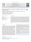 Research paper thumbnail of Multiple criteria analysis of environmental sustainability and quality of life in post-Soviet states