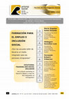 Research paper thumbnail of Formación para el empleo e inclusión social