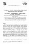 Research paper thumbnail of Transport of creosote compounds in a large, intact, macroporous clayey till column