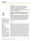 Research paper thumbnail of Exploring the perceptions of physicians, caregivers and families towards artificial nutrition and hydration for people in permanent vegetative state: How can a photo-elicitation method help?