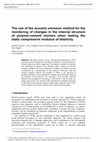 Research paper thumbnail of The use of the acoustic emission method for the monitoring of changes in the internal structure of polymer-cement mortars when testing the static compressive modulus of elasticity