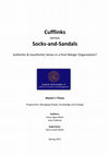 Research paper thumbnail of Cufflinks versus Socks and Sandals - Authentic & Inauthentic Selves in a Post-Merger Organisation?