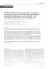 Research paper thumbnail of Should we offer prenatal testing for 17q12 microdeletion syndrome to all cases with antenatally diagnosed echogenic kidneys? Prenatal findings in two families with 17q12 microdeletion syndrome and review of the literature