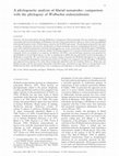 Research paper thumbnail of A phylogenetic analysis of filarial nematodes: comparison with the phylogeny of <i>Wolbachia</i> endosymbionts