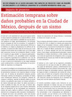 Research paper thumbnail of Estimación temprana sobre daños probables en la Ciudad de México, después de un sismo