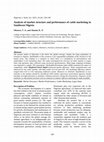 Research paper thumbnail of Analysis of market structure and performance of cattle marketing in Southwest Nigeria