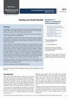 Research paper thumbnail of Reading and Health Benefits