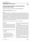 Research paper thumbnail of sFEra APP: Description and Usability of a Novel Tablet Application for Executive Functions Training