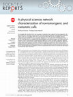 Research paper thumbnail of A physical sciences network characterization of non-tumorigenic and metastatic cells