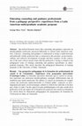 Research paper thumbnail of Educating counseling and guidance professionals from a pedagogy perspective: experiences from a Latin American undergraduate academic program