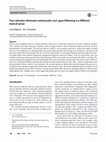 Research paper thumbnail of Face stimulus eliminates antisaccade-cost: gaze following is a different kind of arrow