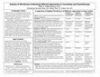 Research paper thumbnail of Analysis of Worldviews Underlying Different Approaches to Counseling and Psychotherapy Poster