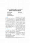 Research paper thumbnail of Customer Satisfaction Measurement Tool by Analysing Turkish Product Reviews