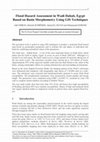 Research paper thumbnail of Flood hazard assessment in Wadi Dahab, Egypt based on basin morphometry using GIS techniques