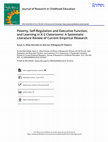 Research paper thumbnail of Poverty, Self-Regulation and Executive Function, and Learning in K-2 Classrooms: A Systematic Literature Review of Current Empirical Research