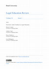 Research paper thumbnail of Electronic Audio Feedback in Legal Education