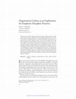 Research paper thumbnail of Organization Culture as an Explanation for Employee Discipline Practices