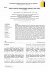 Research paper thumbnail of Effect of halal and stunning slaughter methods on meat quality: A review