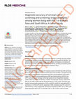 Research paper thumbnail of Diagnostic accuracy of cervical cancer screening and screening–triage strategies among women living with HIV-1 in Burkina Faso and South Africa: A cohort study