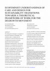 Research paper thumbnail of Ecofeminist Understandings of Care and Design for Sustainability Transitions: Towards a theoretical framework of work for the degrowth movement