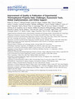 Research paper thumbnail of Improvement of Quality in Publication of Experimental Thermophysical Property Data: Challenges, Assessment Tools, Global Implementation, and Online Support