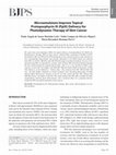 Research paper thumbnail of Microemulsions Improve Topical Protoporphyrin IX (PpIX) Delivery for Photodynamic Therapy of Skin Cancer