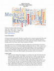 Research paper thumbnail of Syllabus - Medical Ethics