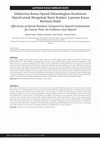 Research paper thumbnail of Efektivitas Rotasi Opioid Dibandingkan Kombinasi Opioid untuk Mengobati Nyeri Kanker: Laporan Kasus Berbasis Bukti