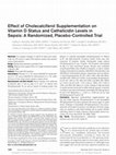 Research paper thumbnail of Effect of Cholecalciferol Supplementation on Disease Activity and Quality of Life of Systemic Lupus Erythematosus Patients: A Randomized Clinical Trial Study