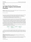 Research paper thumbnail of 44th IUPAC Congress: Environmental Chemistry