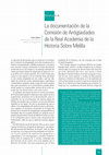 Research paper thumbnail of La documentación de la Comisión de Antigüedades de la Real Academia de la Historia sobre Andalucía