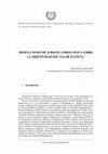 Research paper thumbnail of Meditaciones de Jurística Dikelógica sobre la objetividad del valor justicia