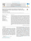 Research paper thumbnail of Characterization of retention and separation mechanisms with Pirkle-type enantioselective stationary phases in supercritical fluid chromatography