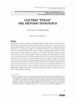 Research paper thumbnail of Los tres “polos” del método teológico