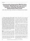 Research paper thumbnail of Community Associated Methicillin Resistant Staphylococcus Aureus Causing Fournier’s Gangrene and Genital Infections