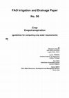 Research paper thumbnail of Crop evapotranspiration-Guidelines for computing crop water requirements- …