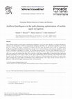 Research paper thumbnail of Artificial Intelligence in the Path Planning Optimization of Mobile Agent Navigation