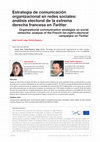 Research paper thumbnail of Estrategia de comunicación organizacional en redes sociales: análisis electoral de la extrema derecha francesa en Twitter