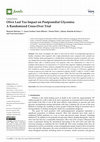 Research paper thumbnail of Olive Leaf Tea Impact on Postprandial Glycemia: A Randomized Cross-Over Trial