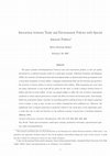 Research paper thumbnail of Interaction between trade and environment policies with special‐interest politics