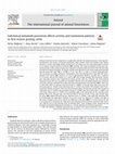 Research paper thumbnail of Subclinical nematode parasitism affects activity and rumination patterns in first-season grazing cattle