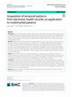 Research paper thumbnail of Acquisition of temporal patterns from electronic health records: an application to multimorbid patients