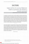 Research paper thumbnail of Lignes de force du nouveau Règlement relatif à la protection des données à caractère personnel