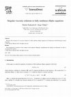 Research paper thumbnail of Singular viscosity solutions to fully nonlinear elliptic equations