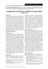 Research paper thumbnail of Complementary and Alternative Medicine Use in the Elderly