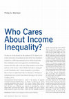 Research paper thumbnail of Who cares about income inequality?